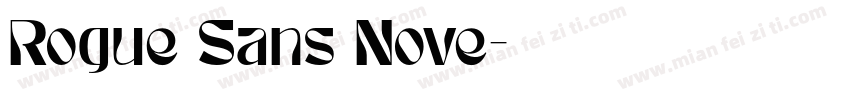 Rogue Sans Nove字体转换